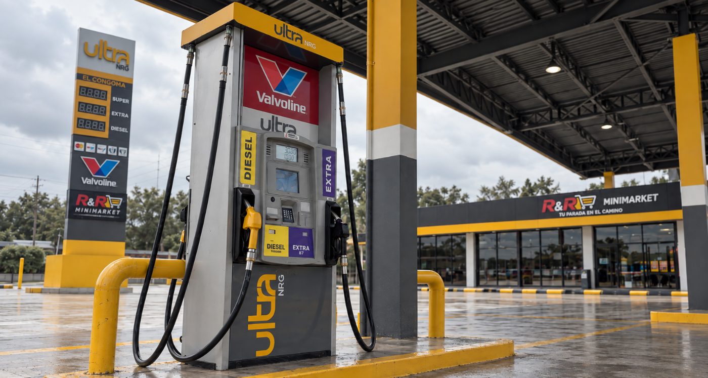 Surtidor Ultra NRG en estación El Cóngoma